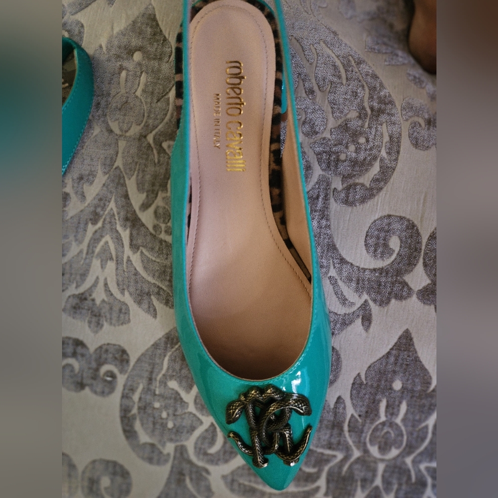 New Authentic Roberto Cavalli Slingback Shoes - Picture 6 of 9